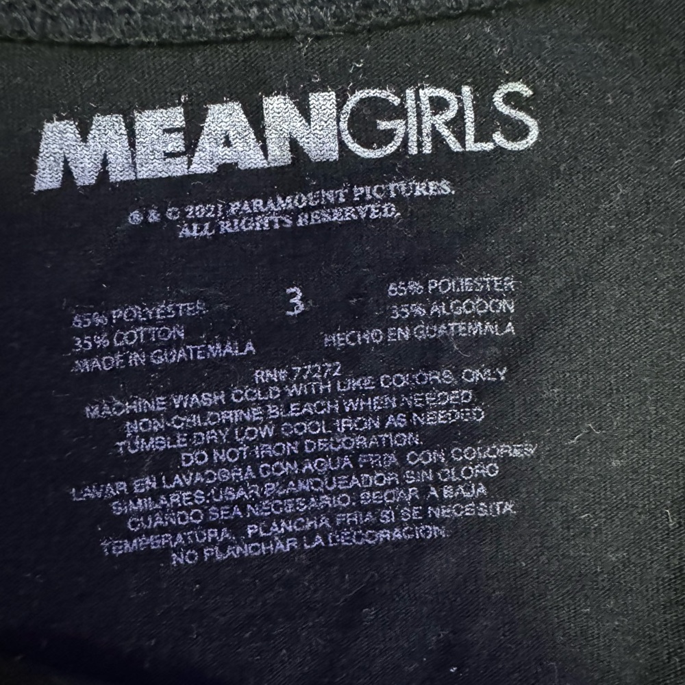 Torrid Slim Fit Crew Tee - Signature Jersey Mean Girls Mouse, Duh Black - Picture 2 of 2